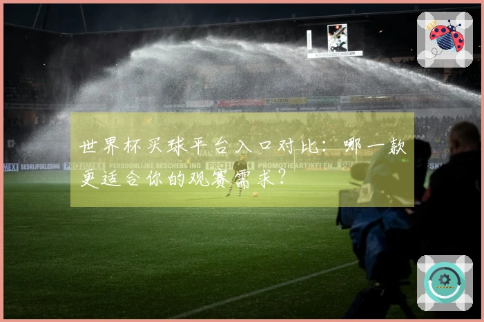 世界杯买球平台入口对比：哪一款更适合你的观赛需求？